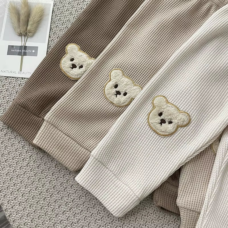 Autumn Baby Clothes Bear Pants Newborn Infant Trouser Solid Toddler Clothing Fashion Baby Boys Clothes