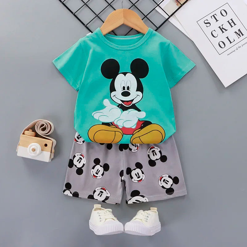 Summer Baby Boy Clothes Short Sleeve Newborn Baby Clothes Set 2 Pieces Children'S Clothes Set Leisure Toddler Clothes