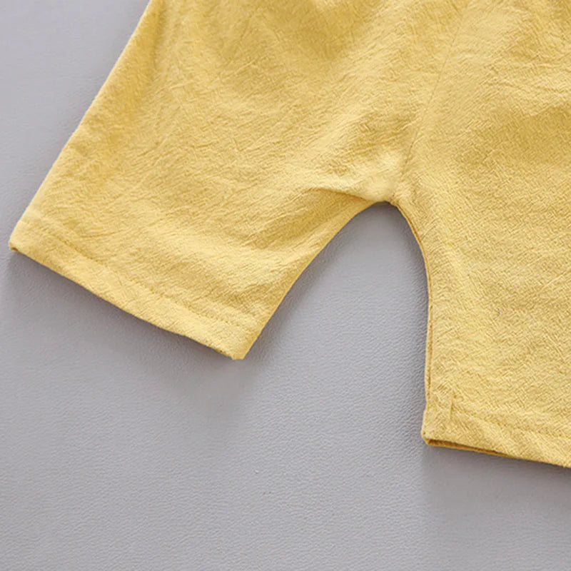 Baby Clothes Cool Pyramid Summer Short-Sleeved Shirt Set