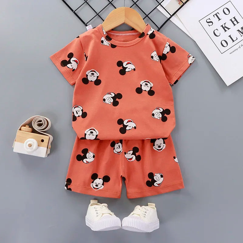 Summer Baby Boy Clothes Short Sleeve Newborn Baby Clothes Set 2 Pieces Children'S Clothes Set Leisure Toddler Clothes
