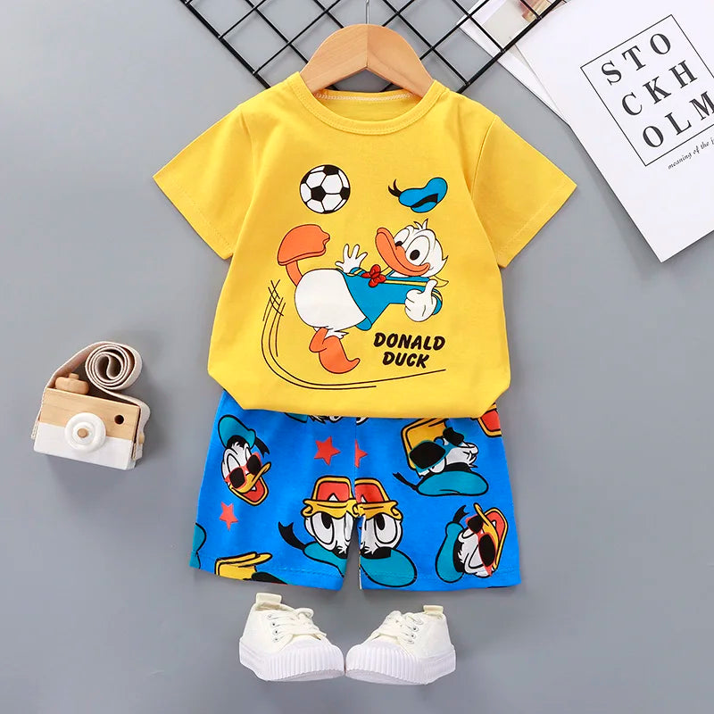 Summer Baby Boy Clothes Short Sleeve Newborn Baby Clothes Set 2 Pieces Children'S Clothes Set Leisure Toddler Clothes