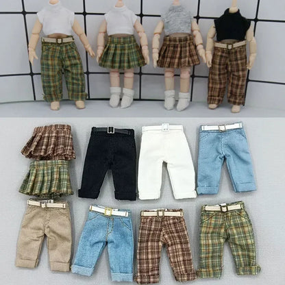 Ob11 Baby Clothes 1/12 Molly Coat Set BJD Baby Clothes GSC Solid Clay YMY Doll Clothes Doll Accessories