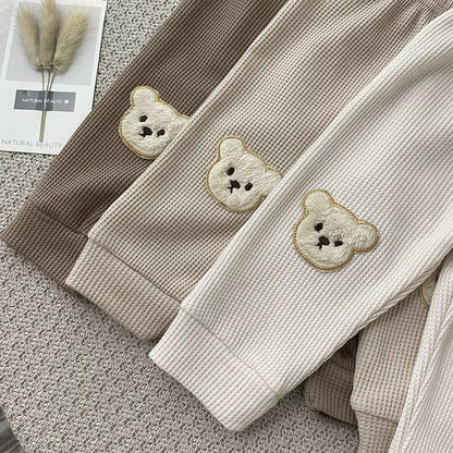Autumn Baby Clothes Bear Pants Newborn Infant Trouser Solid Toddler Clothing Fashion Baby Boys Clothes