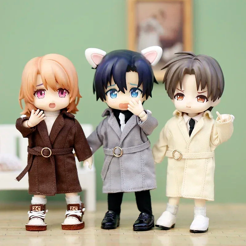 Ob11 Baby Clothes 1/12 Molly Coat Set BJD Baby Clothes GSC Solid Clay YMY Doll Clothes Doll Accessories