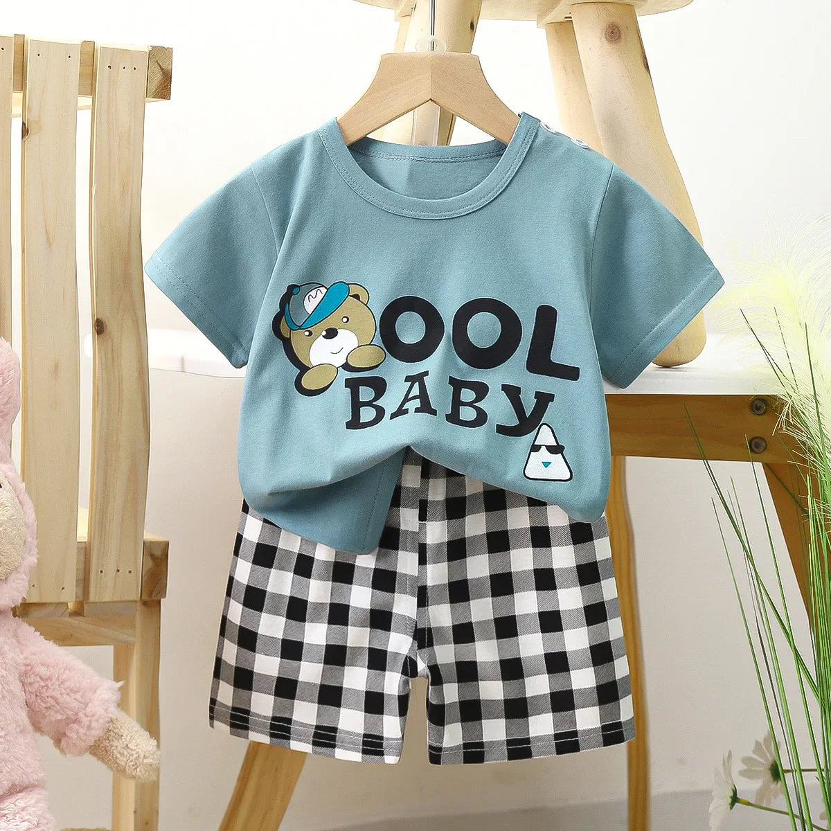 Summer Baby Boy Clothes Short Sleeve Newborn Baby Clothes Set 2 Pieces Children'S Clothes Set Leisure Toddler Clothes